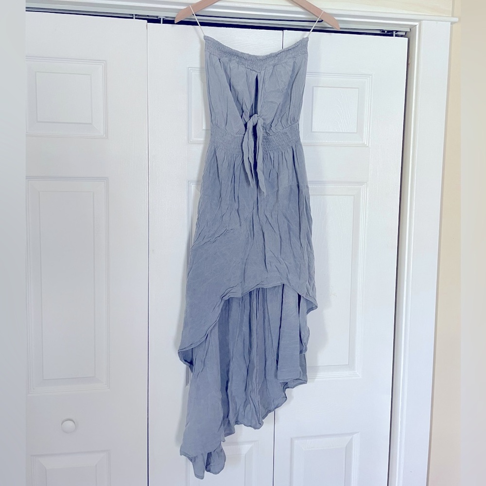 Blue Linen Dress
